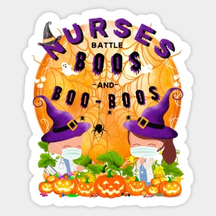 Nurses Battle Boos and Boo-Boos Sticker